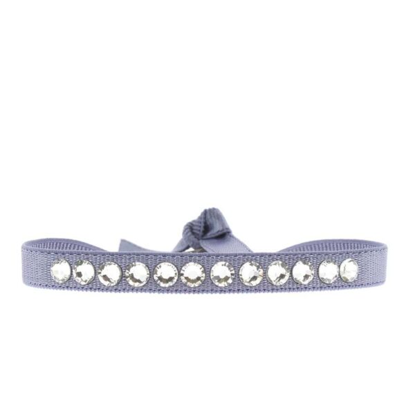 BRACELET NEW FULL STRASS ROND - Lilas Clair - Cristal