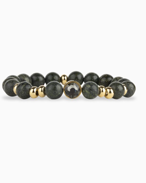 Bracelet Perles L'Audacieux - Noir 140 - Or Jaune