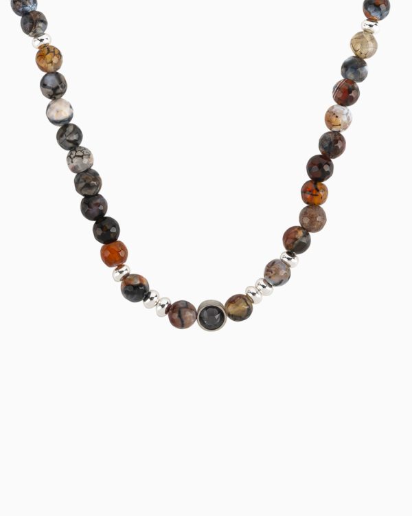 Collier Perle Ras de Cou L Audacieux - Graphite - Palladium