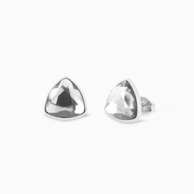 Boucles d oreilles Trilliant GM - Palladium - Cristal