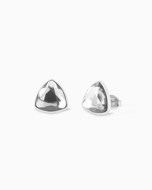 Boucles d oreilles Trilliant GM - Palladium - Cristal