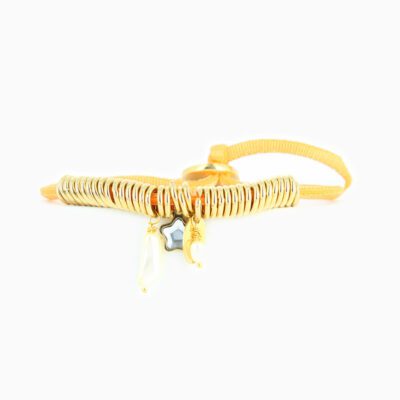 Bracelet Breloque - Orange 2 - Or Jaune