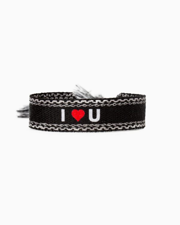 bracelet-tisse-velours-i-love-you - -