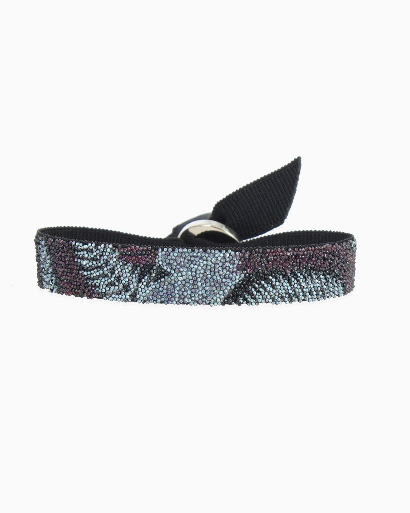 Bracelet Plume 9 - Noir - Marine