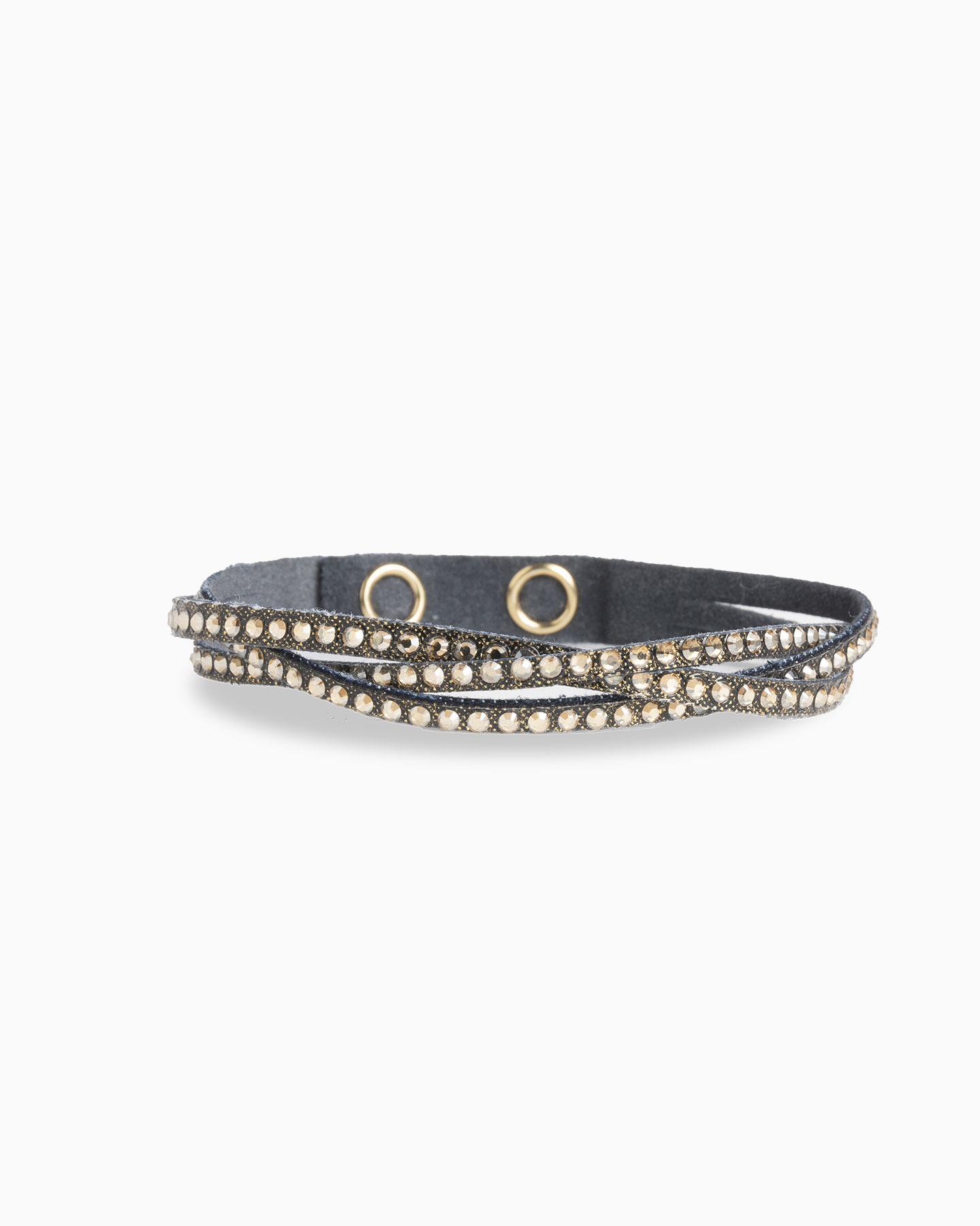 Bracelet YOURS Full Strass Rond PM - Jean Up - Golden Shadow