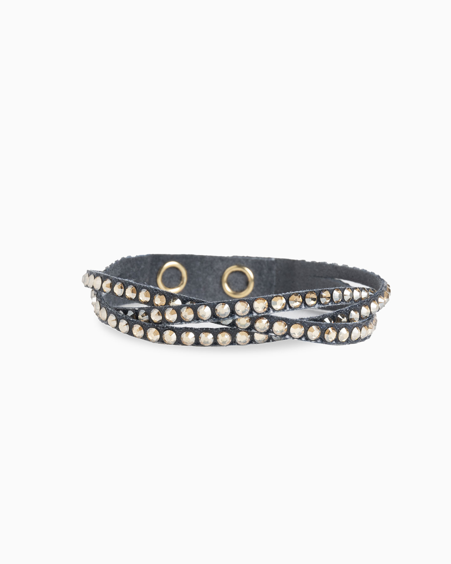 Bracelet YOURS Full Strass Rond GM - Jean Up - Golden Shadow